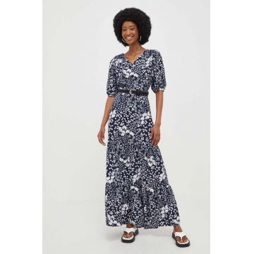 Answear Lab rochie culoarea albastru marin, maxi, evazati