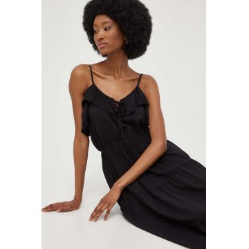 Answear Lab rochie culoarea negru, mini, evazati