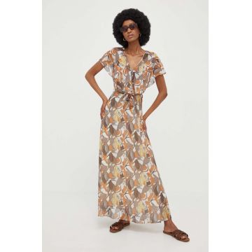 Answear Lab rochie culoarea roz, maxi, evazati