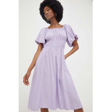 Answear Lab rochie culoarea violet, mini, evazati