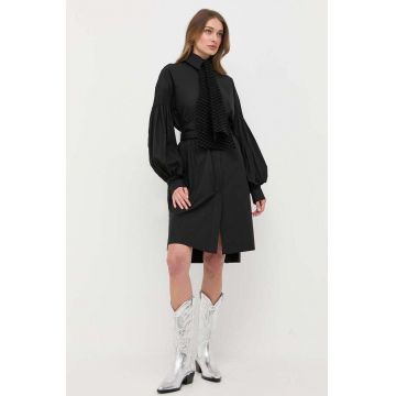 Karl Lagerfeld rochie din bumbac x Ultimate ikon culoarea negru, mini, oversize