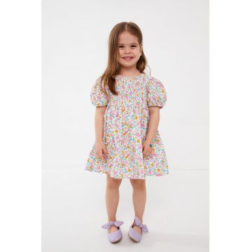 Rochie din bumbac cu model floral