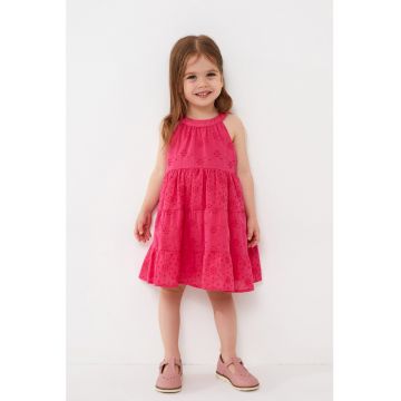 Rochie din dantela Sangallo cu croiala baby-doll