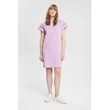 Rochie de bumbac cu maneci raglan