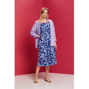 Rochie evazata cu imprimeu floral
