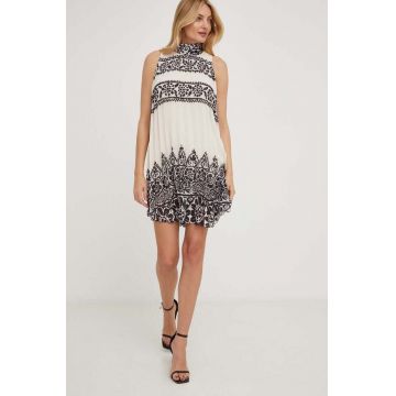 Answear Lab rochie culoarea alb, mini, evazati