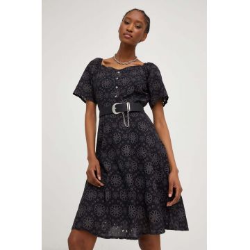 Answear Lab rochie culoarea negru, mini, evazati