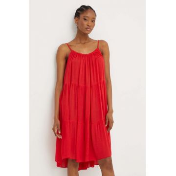 Answear Lab rochie culoarea rosu, mini, evazati
