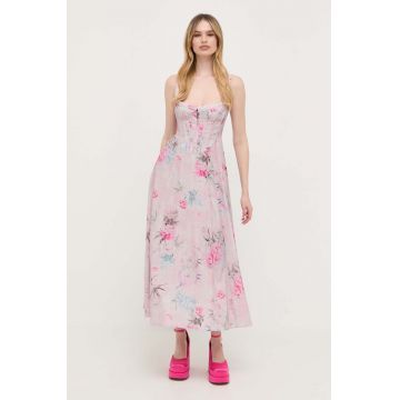 Bardot rochie maxi, evazati