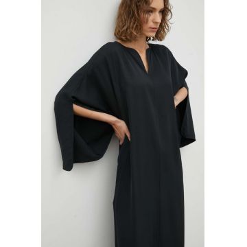 By Malene Birger rochie culoarea negru, maxi, oversize