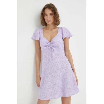 Levi's rochie culoarea violet, mini, evazati