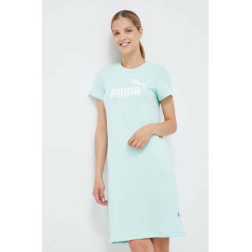 Puma rochie culoarea verde, mini, drept