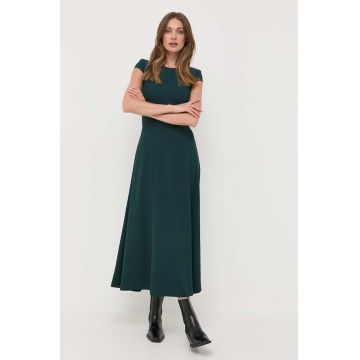 Ivy Oak rochie culoarea verde, maxi, evazati