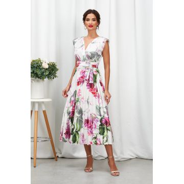 Rochie Carmen Ciclam Floral