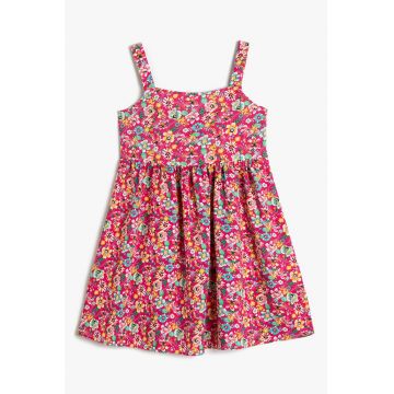 Rochie de viscoza cu imprimeu floral