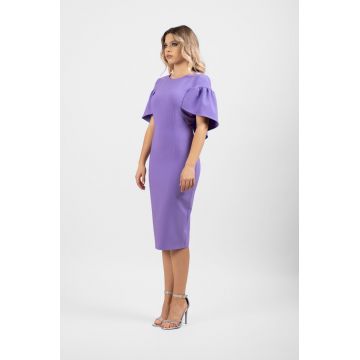 Rochie eleganta LaDonna mov conica