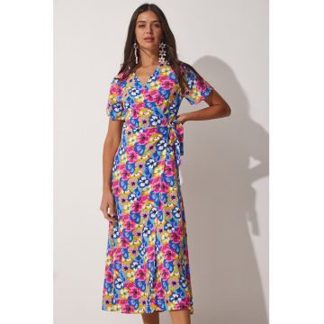 Rochie petrecuta cu model floral