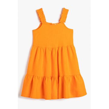 Rochie stratificata - din amestec de in