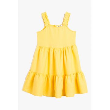 Rochie stratificata - din amestec de in