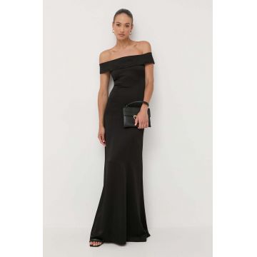 Ivy Oak rochie culoarea negru, maxi, drept