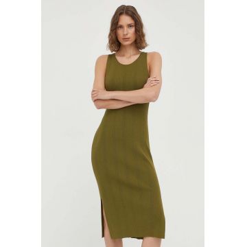 Marc O'Polo rochie culoarea verde, mini, drept