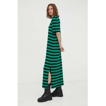 Marc O'Polo rochie DENIM culoarea negru, maxi, oversize