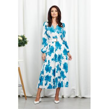 Rochie Malina Albastru Floral