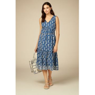 Rochie midi cu imprimeu grafic