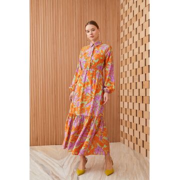 Rochie midi evazata