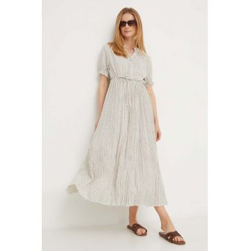 Answear Lab rochie culoarea bej, mini, drept