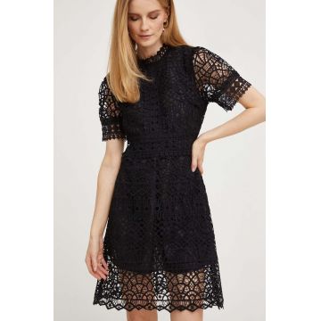 Answear Lab rochie culoarea negru, mini, evazati