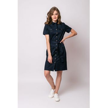 Rochie-camasa cu buzunare aplicate Vulla