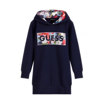 Rochie cu gluga si imprimeu logo