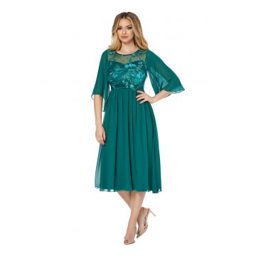 Rochie cu maneci semitransparente Iris