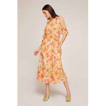 Rochie midi cu imprimei floral