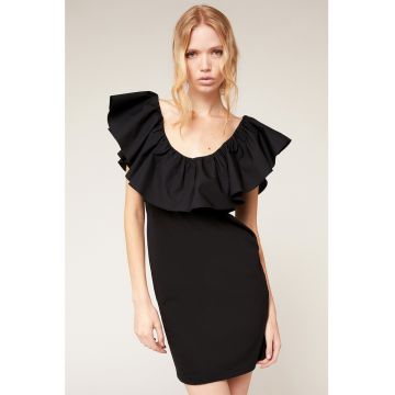 Rochie mini cu volane