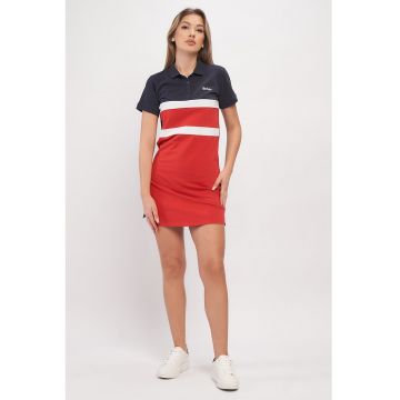 Rochie-tricou cu broderie logo