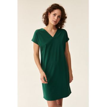 Rochie-tricou cu decolteu in V