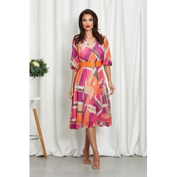 Rochie Yudith Orange Multi