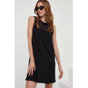 Answear Lab rochie culoarea negru, mini, drept