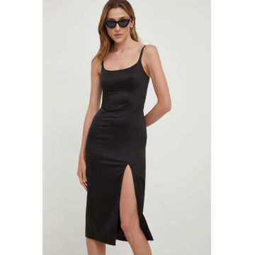 Answear Lab rochie culoarea negru, mini, mulata