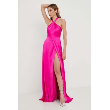 Answear Lab rochie culoarea roz, maxi, evazati