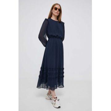 Joop! rochie culoarea albastru marin, maxi, evazati