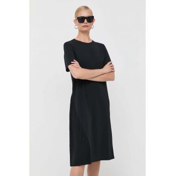 Max Mara Leisure rochie culoarea negru, mini, drept
