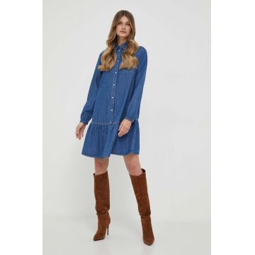 Pepe Jeans rochie jeans Alison mini, drept