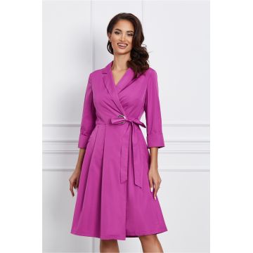 Rochie Deyra violet tip sacou